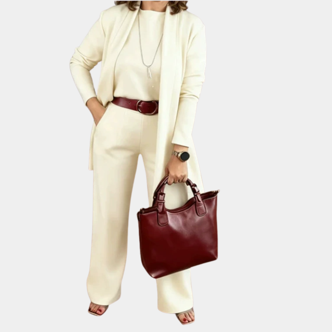 SOFÍA | MIĘKKI 3-CZĘŚCIOWY KOMPLET PREMIUM Z KARDIGANEM